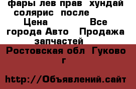 фары лев.прав. хундай солярис. после 2015. › Цена ­ 20 000 - Все города Авто » Продажа запчастей   . Ростовская обл.,Гуково г.